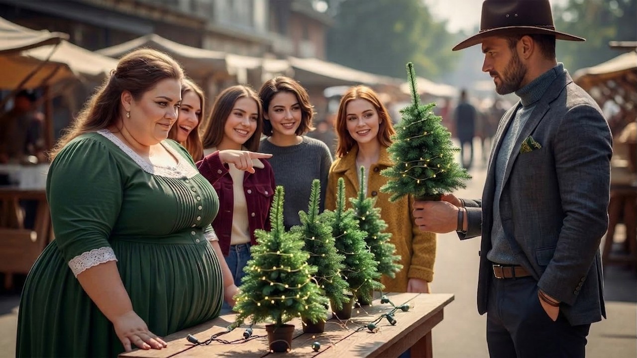 Personne n’acheta le sapin de la veuve — un montagnard paya le double… et la prit aussi.