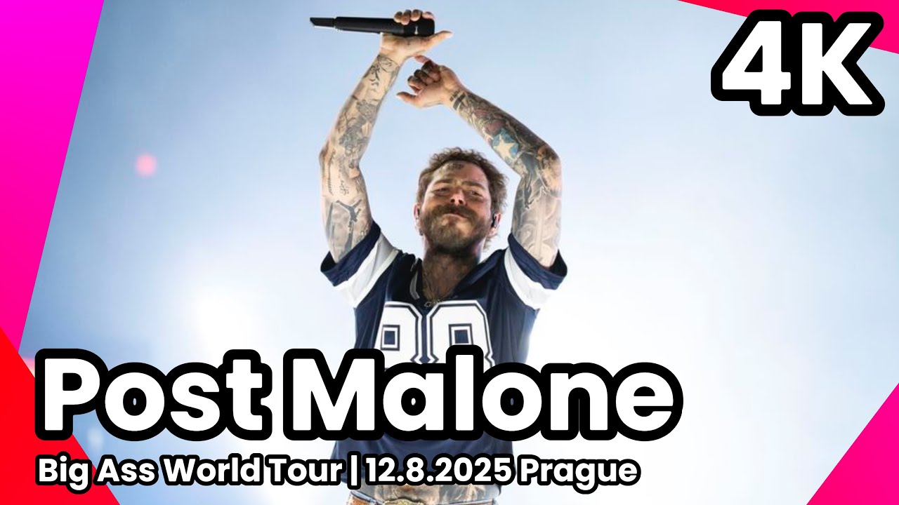 Post Malone - Big Ass World Tour | 12.8.2025 Praha - Letňany | 4K 🔥