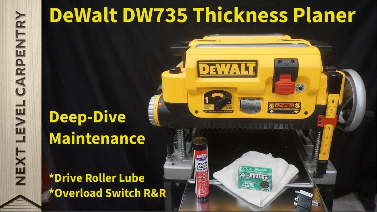 Глубокое техническое обслуживание рубанка DW735