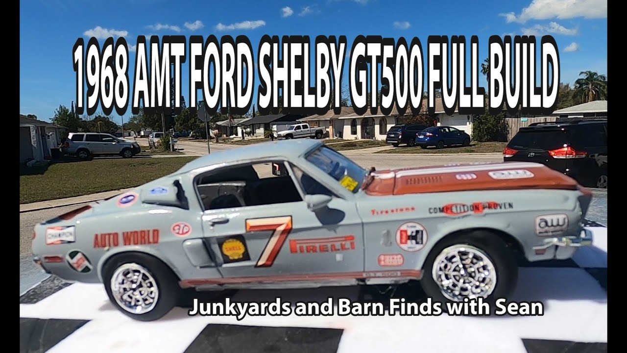 AMT 1968 Ford Shelby GT500 Mustang Full Build 1/25 Scale