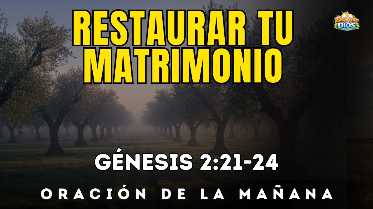 Oración de la mañana con GÉNESIS 2:21-24 | Poderosa bendición para RESTAURAR TU MATRIMONIO
