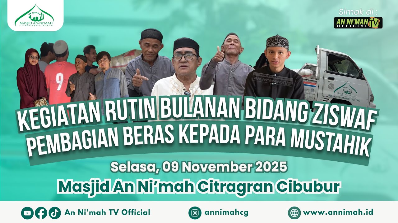 Kegiatan Rutin Bulanan Seksi ZISWAF | Pendistribusian Beras Kepada Para Mustahik Bulan November 2025