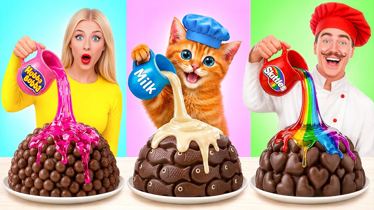 Me vs Grandma Cooking Challenge with Cat | Awesome Kitchen Hacks by Candy DO