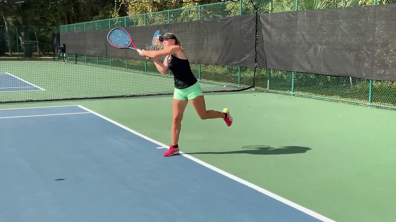 Kyndall Smith 2027 Forehands/Backhands/Serves #kyndallfire #collegerecruiting #tennis #tennisplayer
