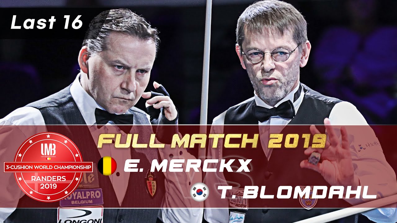 Last 16 - Eddy MERCKX vs Torbjorn BLOMDAHL (72nd World Championship 3-Cushion)