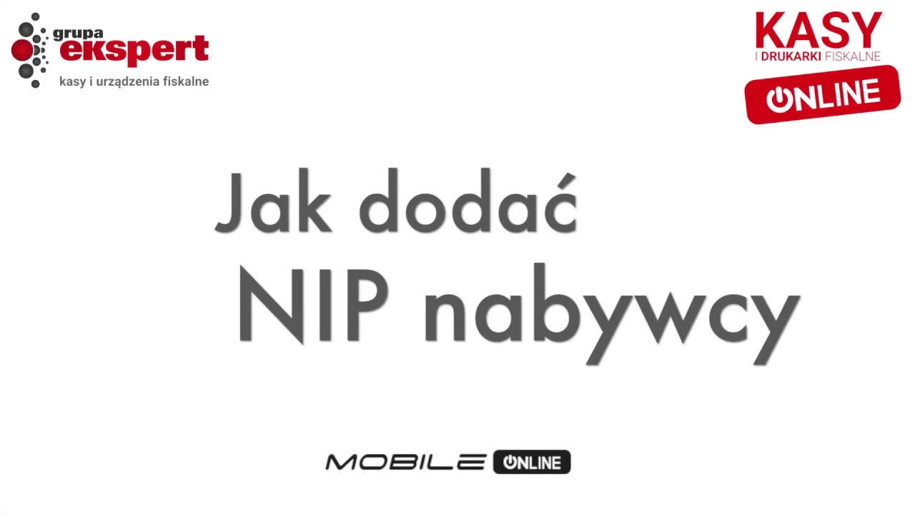 Kasa Posnet Mobile Online - dodawanie NIP-u Nabywcy