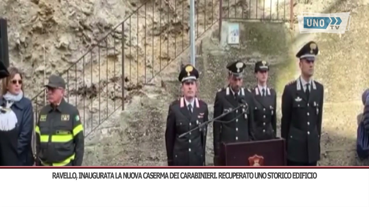 SRV RAVELLO, INAUGURATA LA NUOVA CASERMA DEI CARABINIERI