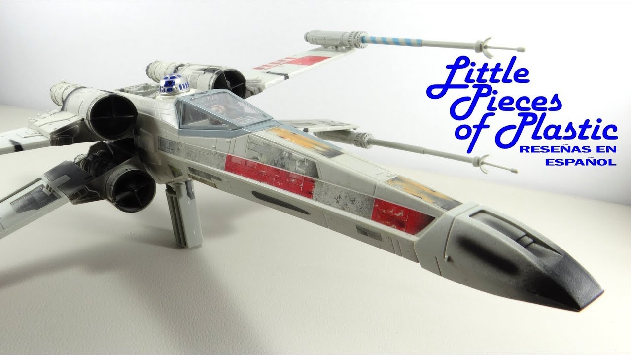 Electronic Power F/X Luke Skywalker's Red Five X-Wing Fighter Reseña Revisión Little Pieces Plastic