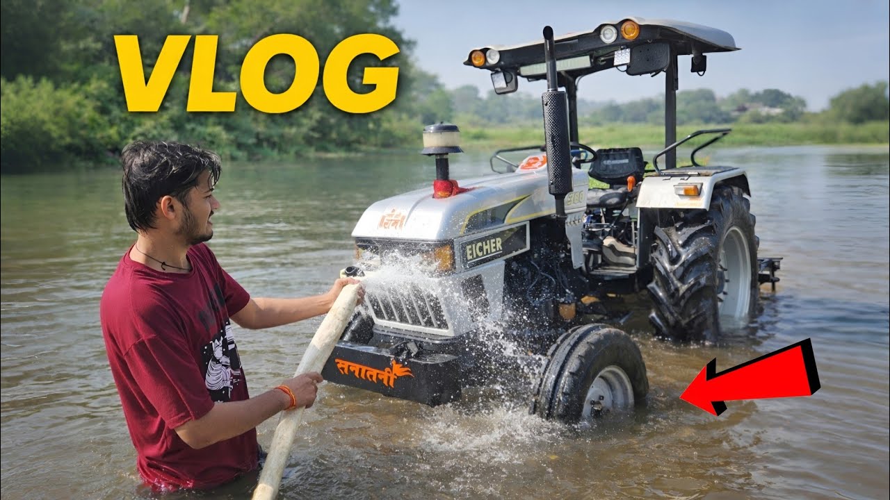 Aaj Tractor Wash Kiya 🚜| Real Farming Life Vlog #2