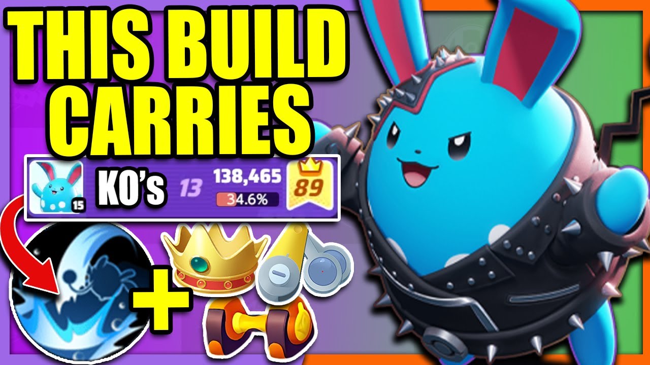 DRAIN CROWN AZUMARILL CARRIED this difficult Game way too Hard | Pokemon Unite