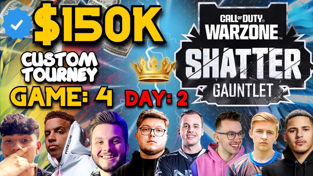 *NEW* $150K Warzone Shatter Gauntlet Customs Urzikstan Tournament / Day: 2 - Game: 4