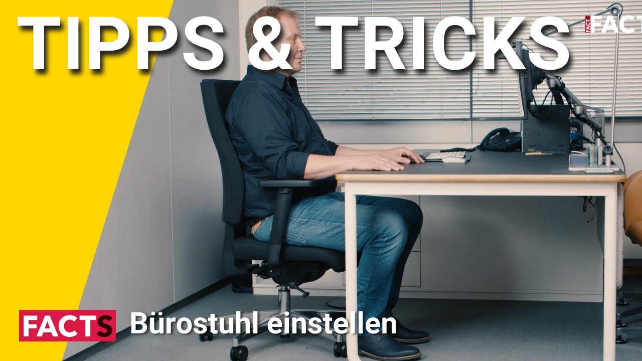B&uuml;rostuhl einstellen: richtige Ergonomie am Arbeitsplatz