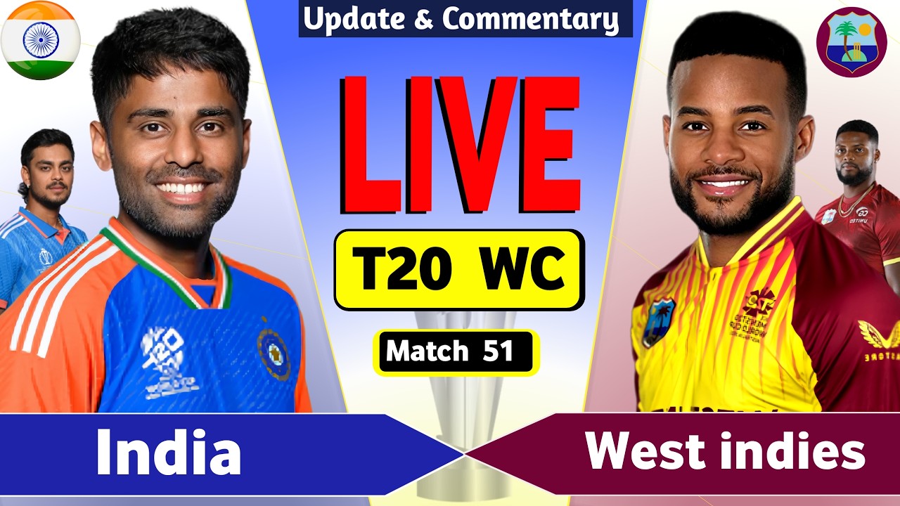 IND vs WI 51st T20 Match, Live Cricket Match Today | India vs West Indies Live Cricket Score