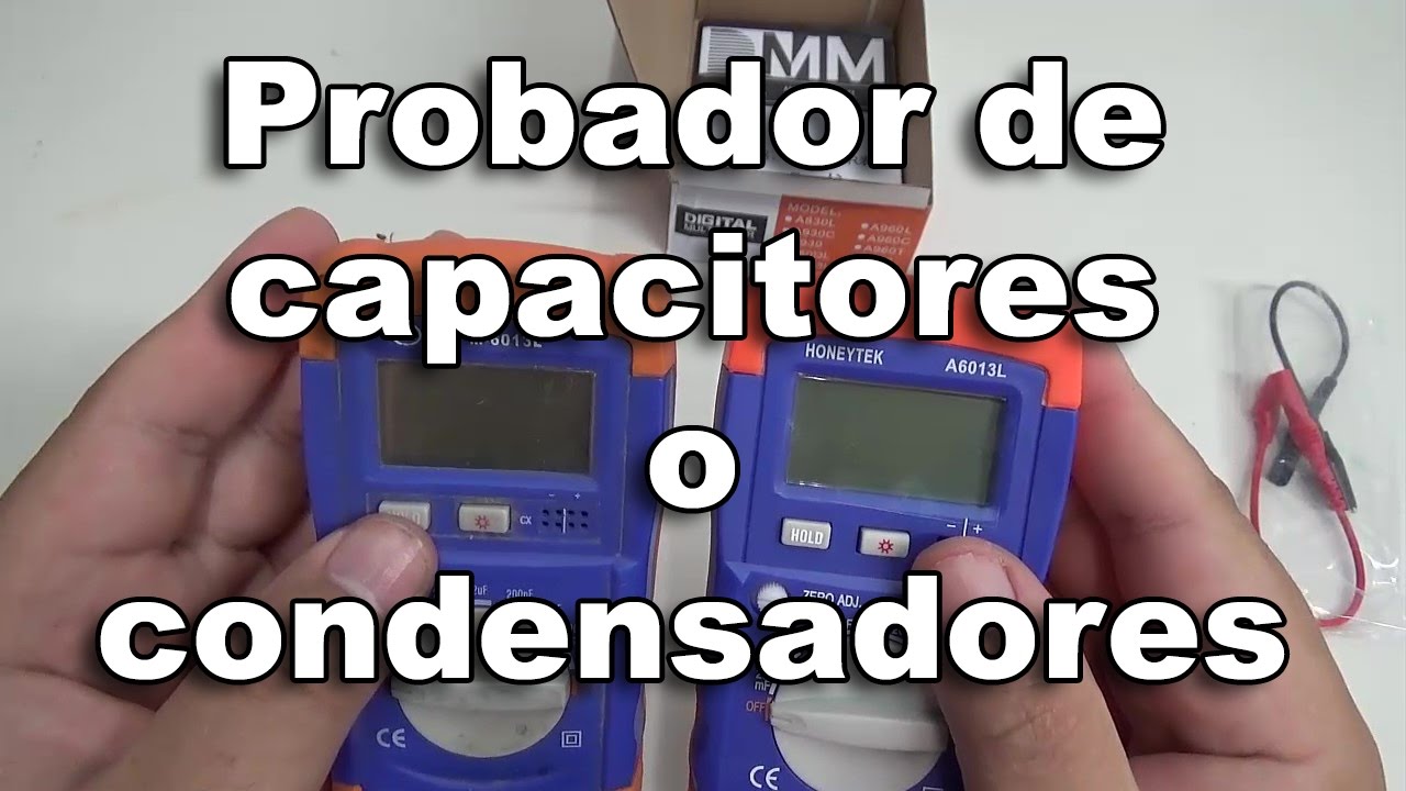 Probador de capacitores o condensadores