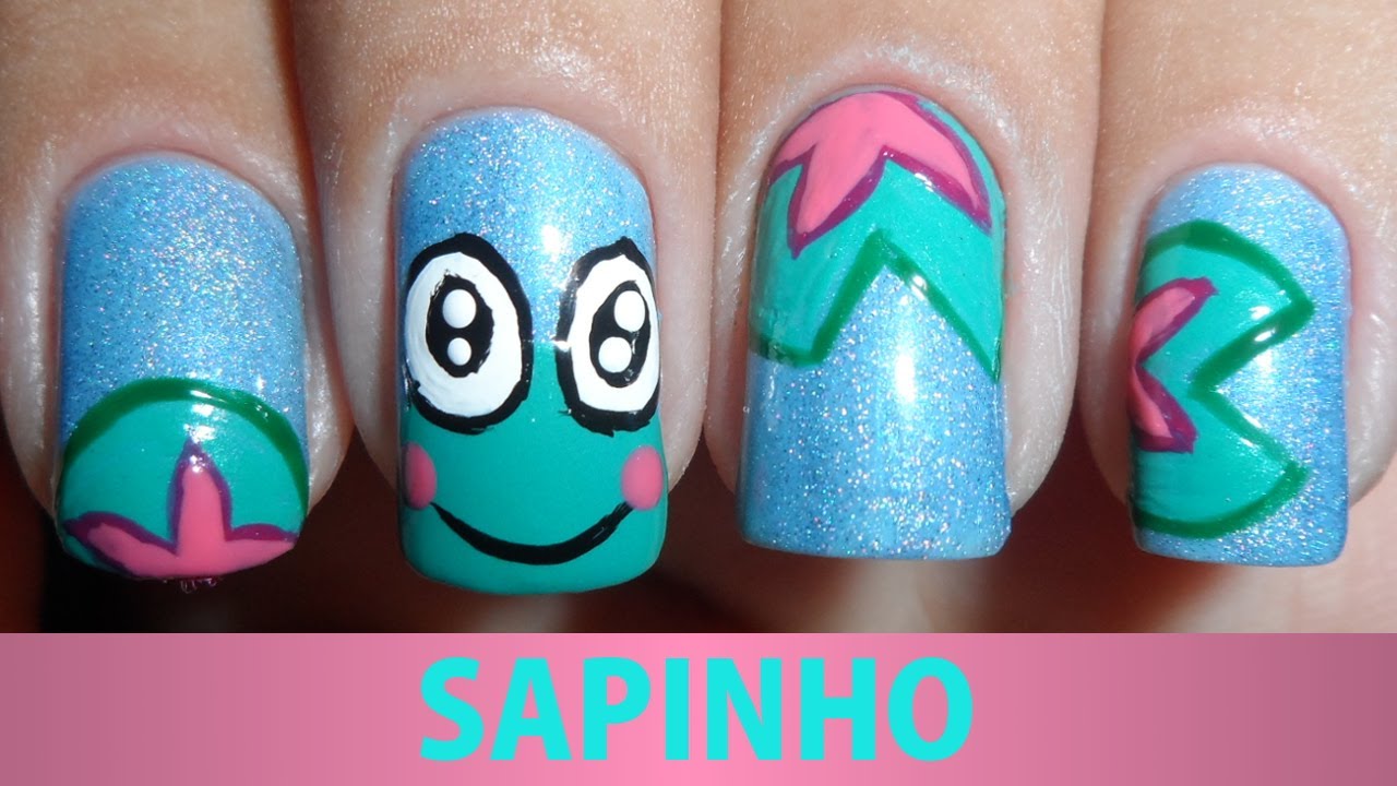 Unhas Decoradas de Sapinho
