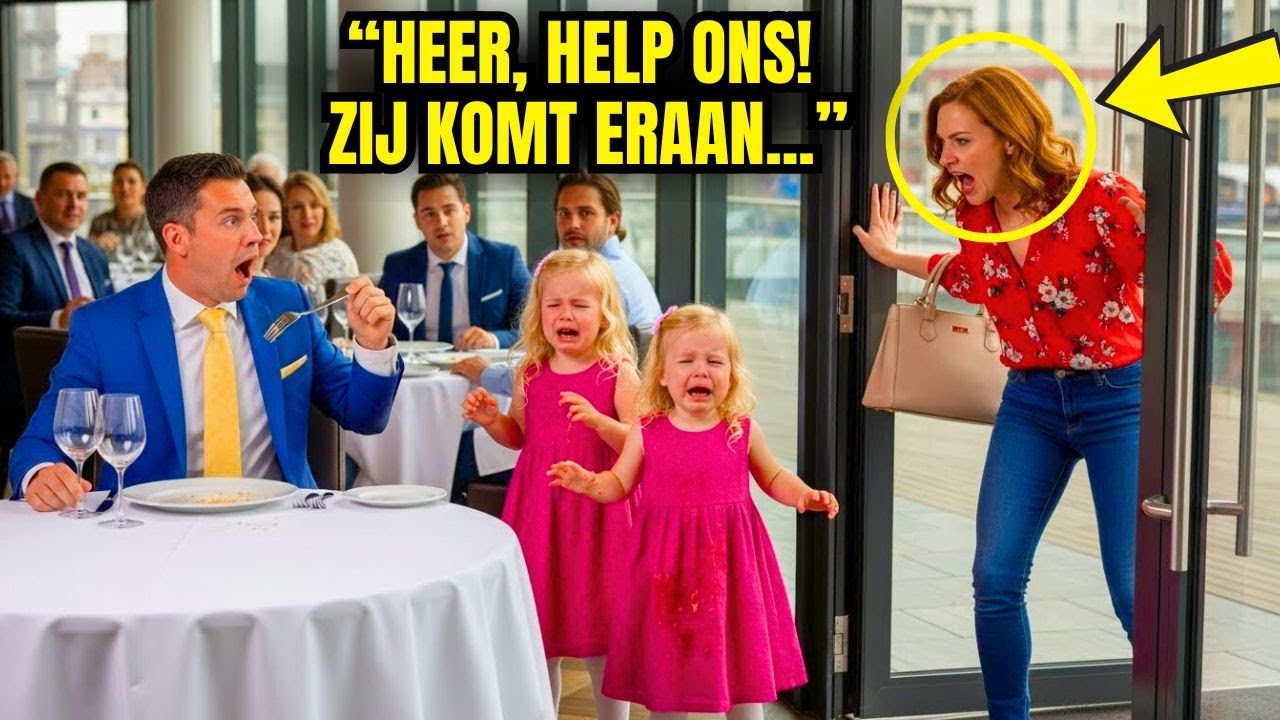 De tweeling rende huilend naar de miljonair: 