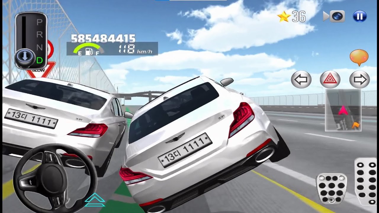 3D Driving Class🤍🚗Rival Showdown at Riverside+City & Highway🌆 iOS⚡Android Real Touch Gameplay 2025