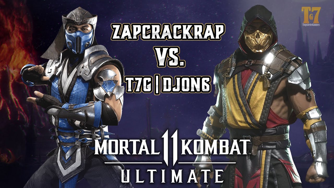 DJON6 VS ZAPCRACKRAP - SUB ZERO VS SCORPION - FT5 Mortal Kombat 11: Ultimate