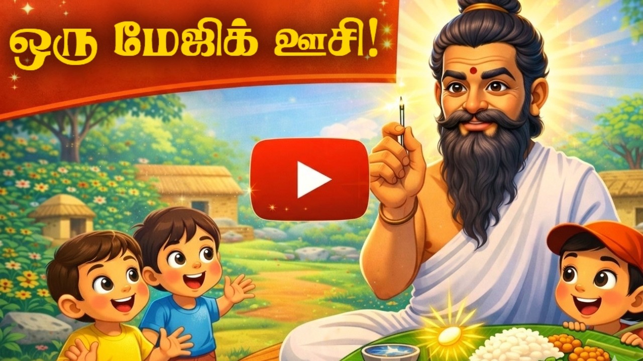 திருவள்ளுவர் தாத்தாவின் ஒரு மேஜிக் ஊசி கதை ! | Tamil Kids Moral Story