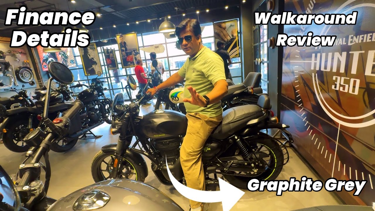 Royal Enfield Hunter 350 Graphite Grey Colour | Finance details | Change| Price |Walkaround Review 