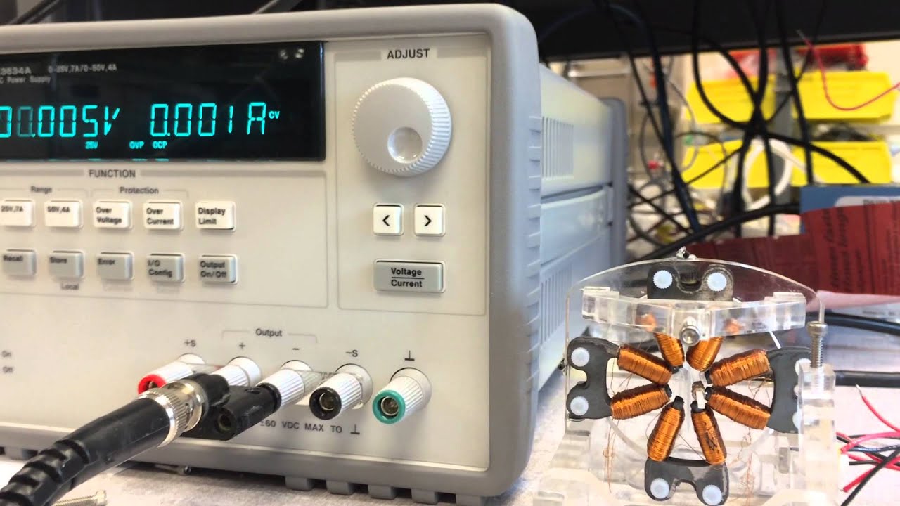 Active Magnetic Bearing - First Test