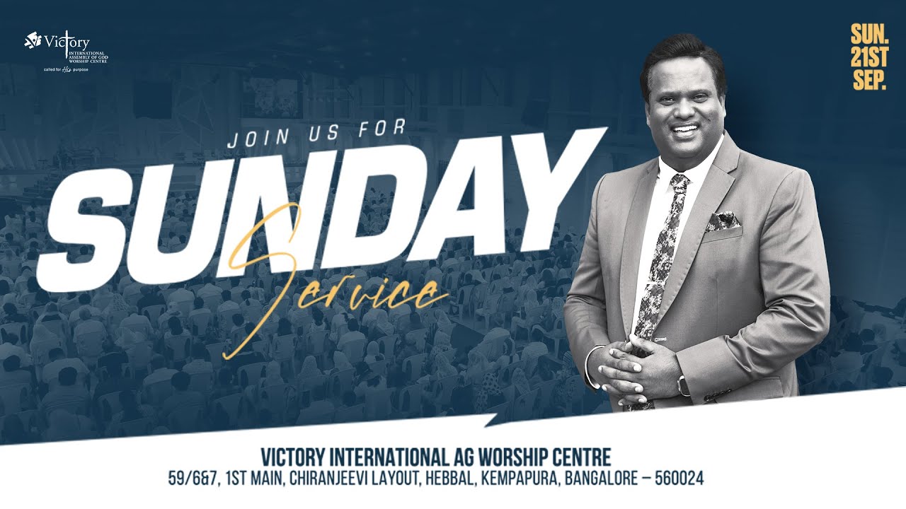 🔴 🅻🅸🆅🅴 21st September 2025 | Sunday Worship 1st Service | Rev. Dr. Ravi Mani