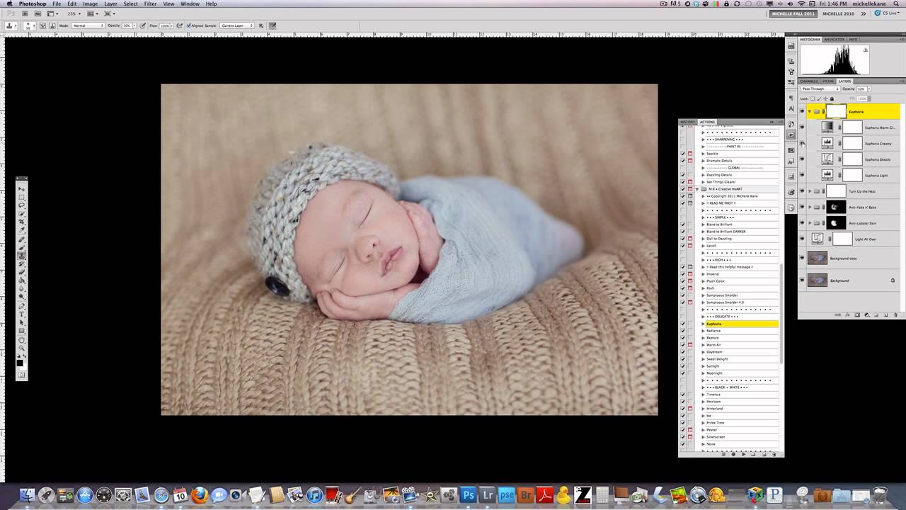 How to Edit a Newborn Photo For Creamy Skin and Tones