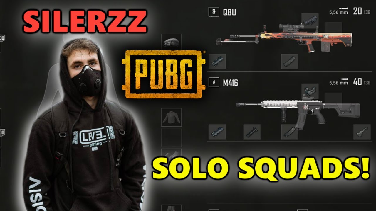 SILERZZ - SOLO vs SQUADS! - M416 + QBU - PUBG