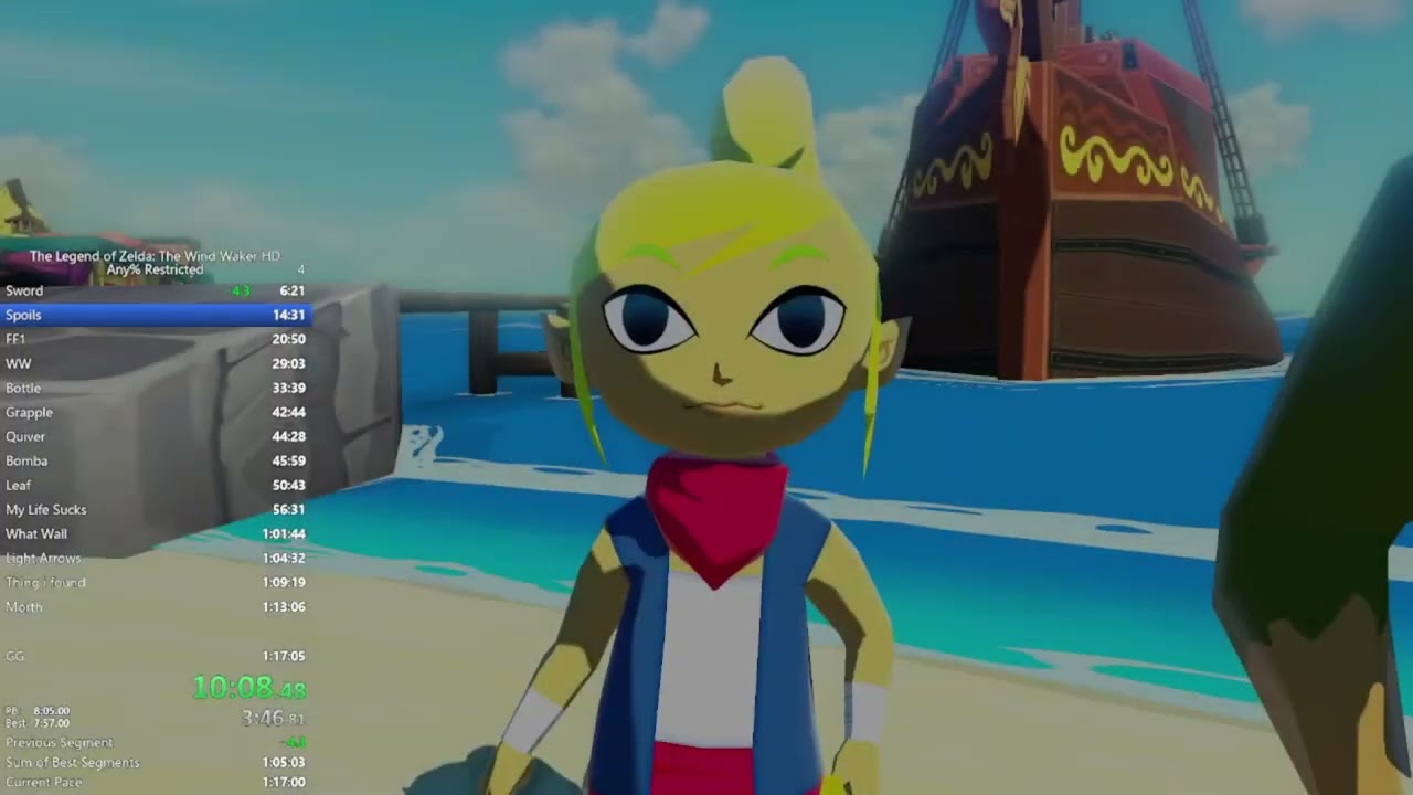 Wind Waker HD: Any% Restricted in 1:13:15