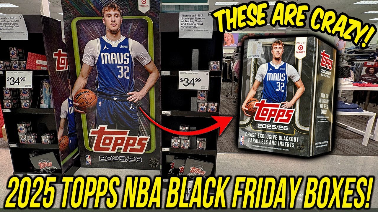 СПЕЦИАЛЬНЫЙ ВЫПУСК TARGET ⚡ Обзор набора Topps NBA BLACK FRIDAY Value Box сезона 2025-26