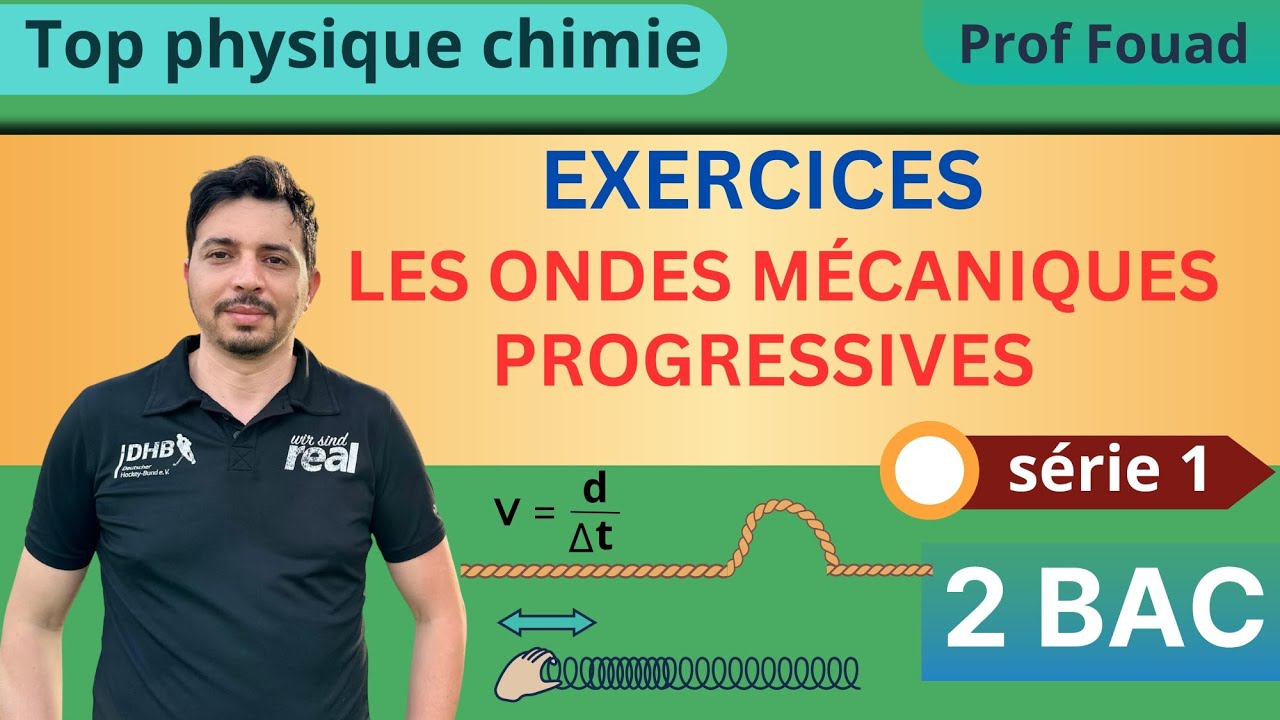 Exercices : les ondes mécaniques progressives 2 bac : série 1