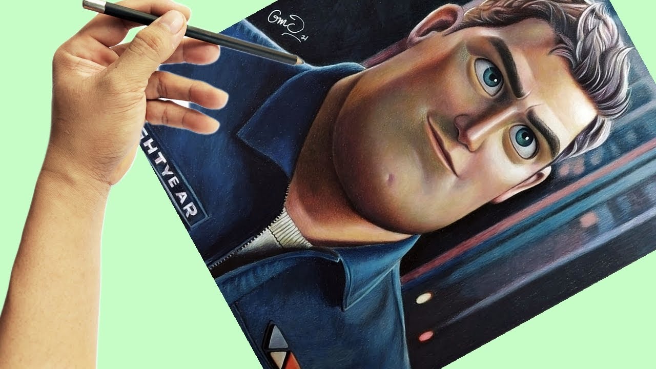PRISMACOLOR is SMOOTH! Colored Pencil Drawing Time Lapse (Buzz Lightyear)