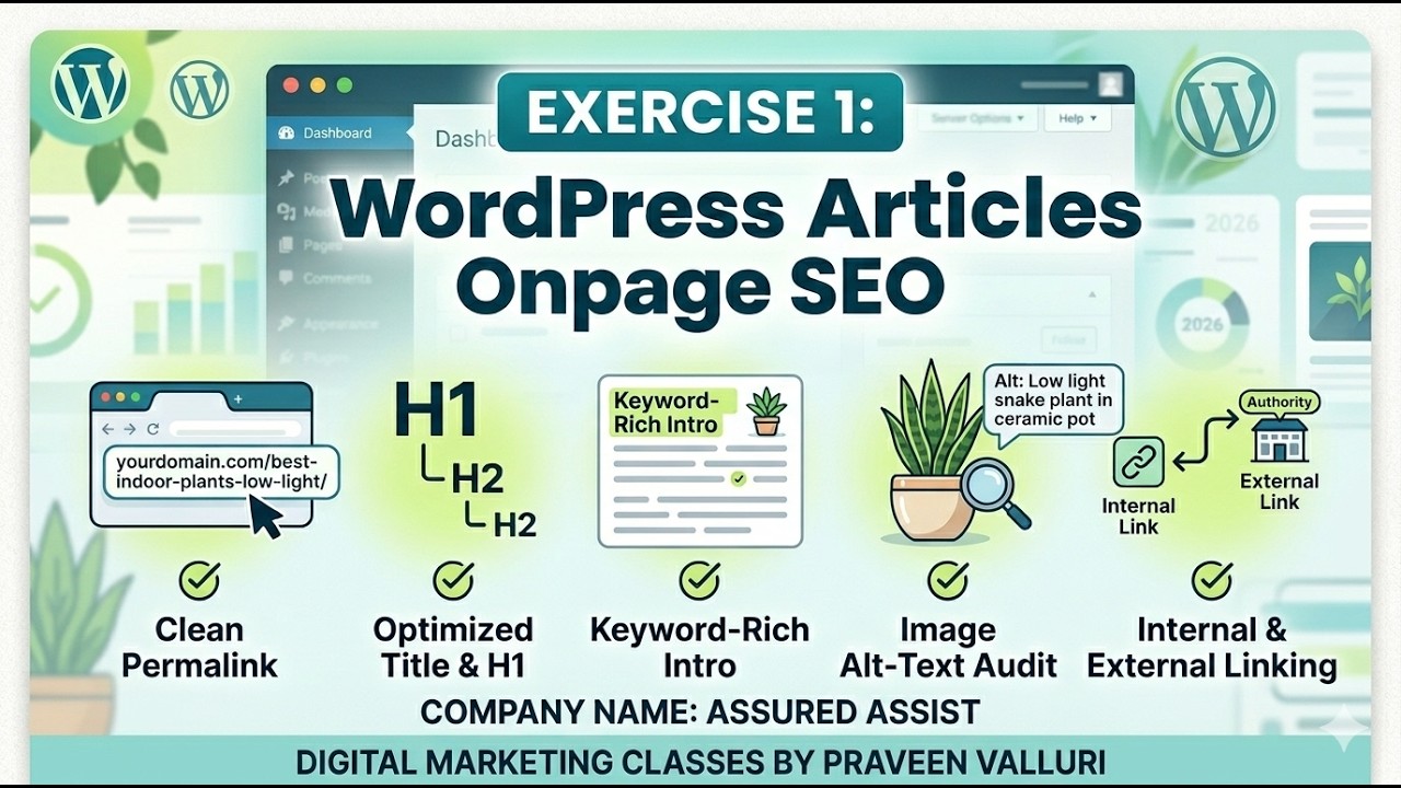 Wordpress OnPage SEO Advanced training