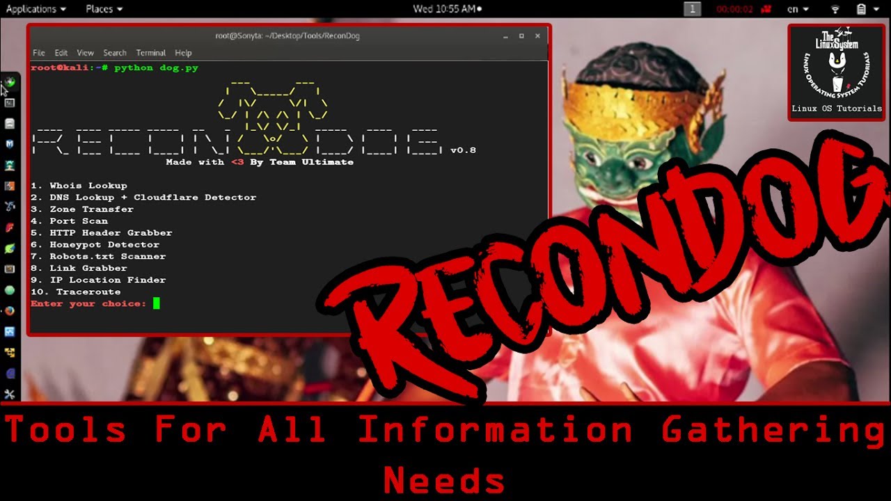 ReconDog - An All In One Tool For Basic Information Gathering Needs [HD] ✔