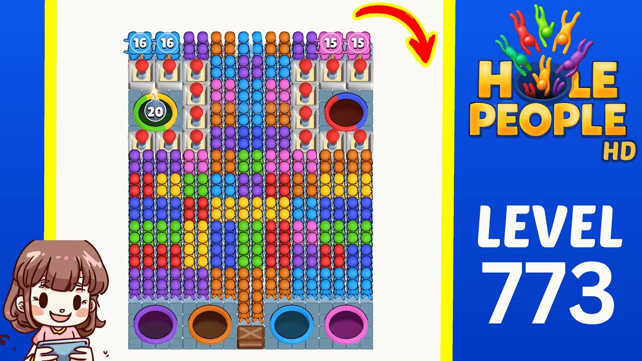Hole People Level 773 Solution Walkthrough