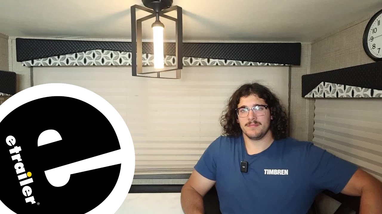 etrailer | Gustafson Square Cross Frame LED Dinette Ceiling Light Installation and Review