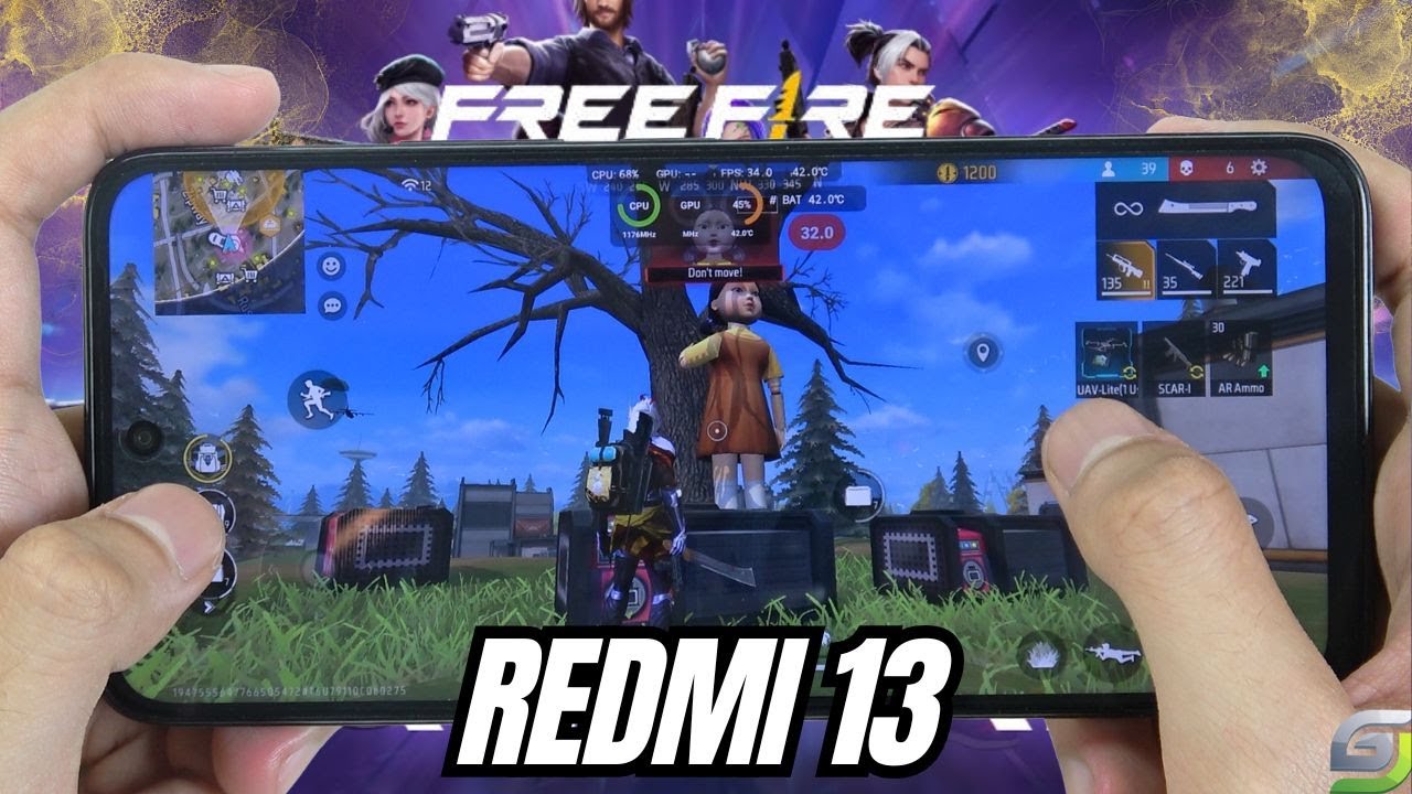 Redmi 13 test game Free Fire 2025 | Helio G91 Ultra