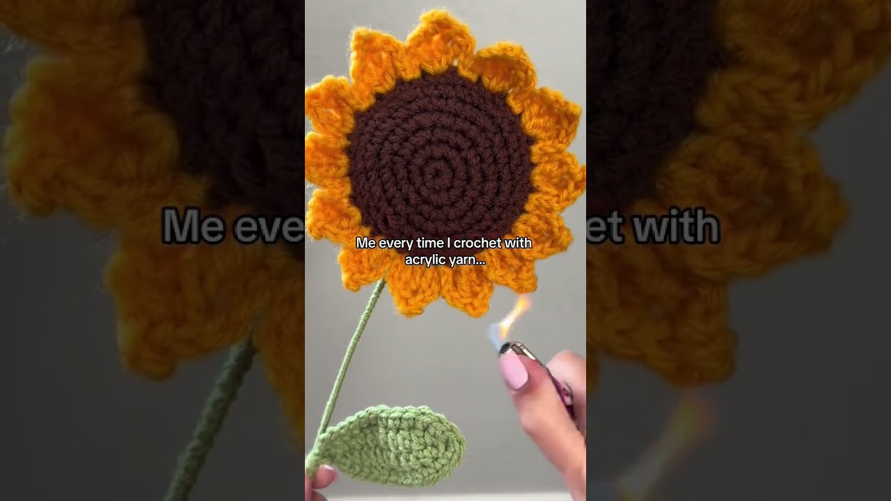 I Always Do This To Acrylic Yarn! #crochet #easycrochet #diy #beginnercrocheter