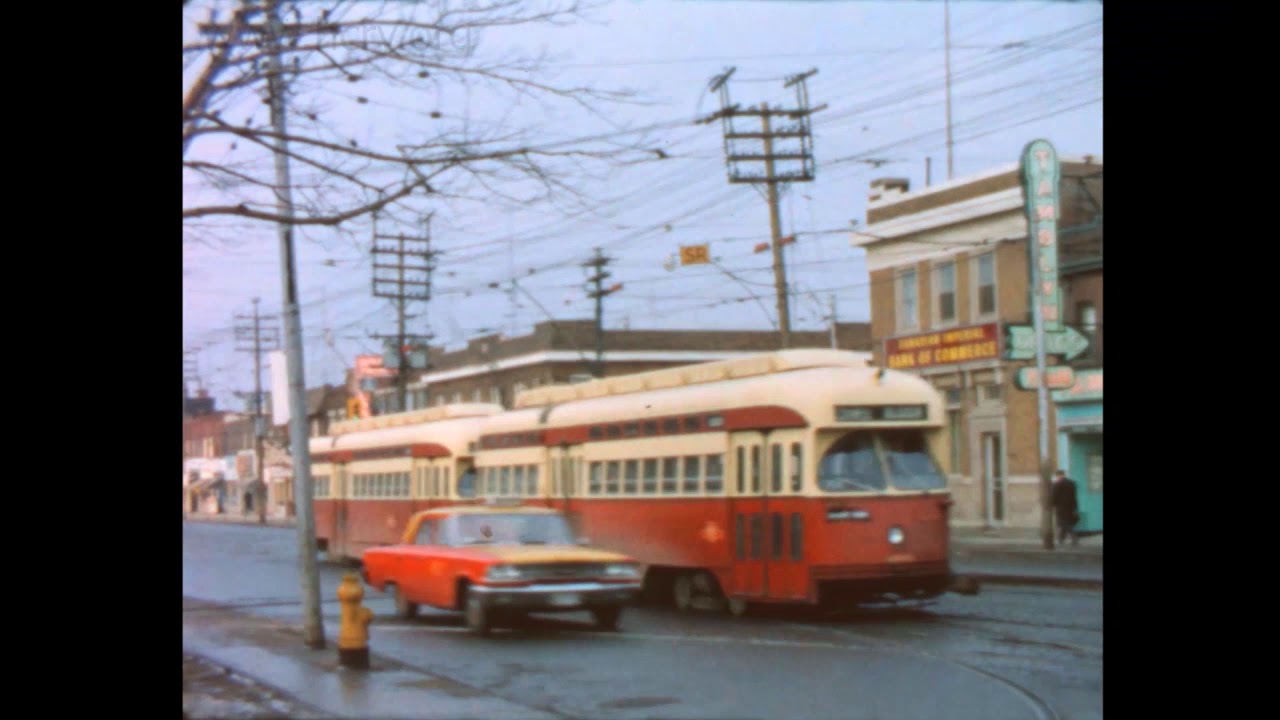 Danforth Streetcars - Feb. 1966