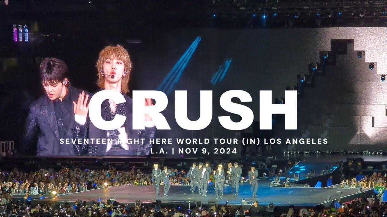 💎 241109 Seventeen 'Crush' in LA | Right Here World Tour | Los Angeles 110924 | 4K Fancam #세븐틴 #セブチ