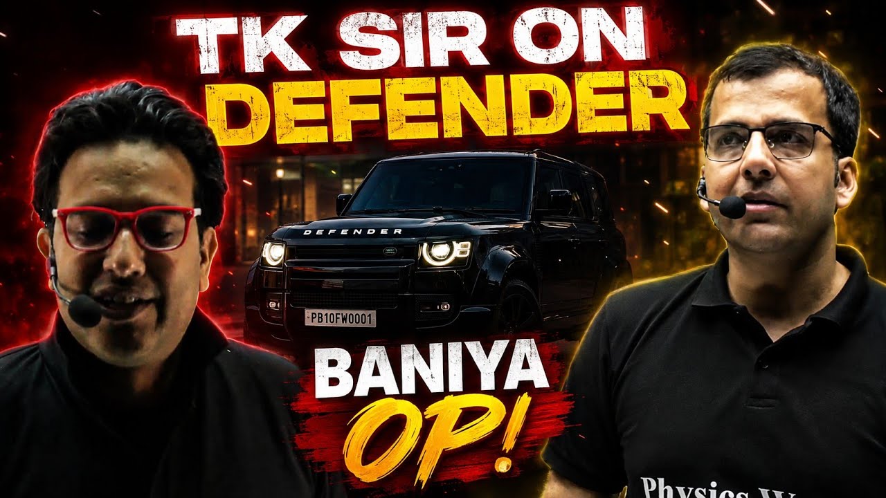 TK Sir On Defender 😱 | 6 Months में IIT JEE Clear ? | TK Sir Motivation|Reality IIT JEE Preparation 
