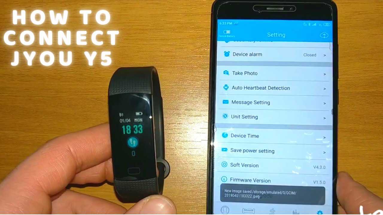 Как подключить Jyou Y5 к приложению JYou на Android-телефоне Smart Band Wristband Smart Bracelet