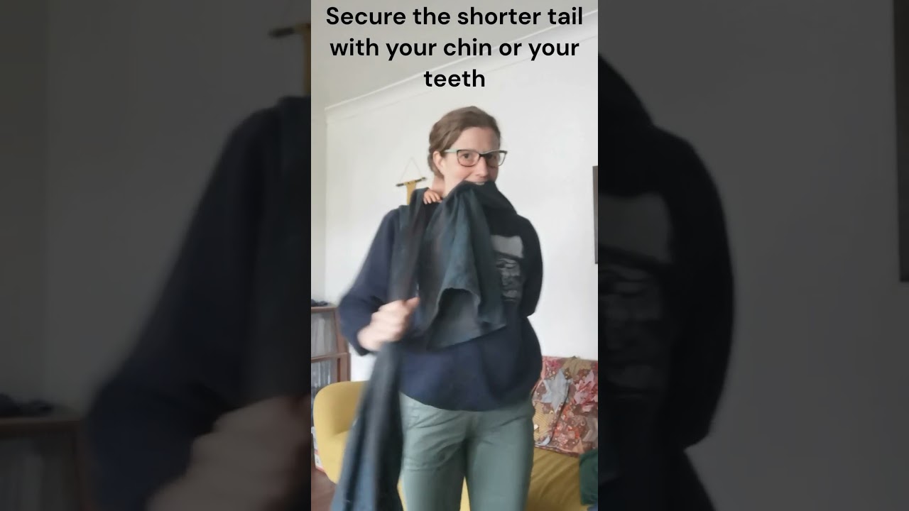 How to tie a Rear Reinforced Ruck (RRR or 'pirate carry) with a Firespiral Woven Wrap