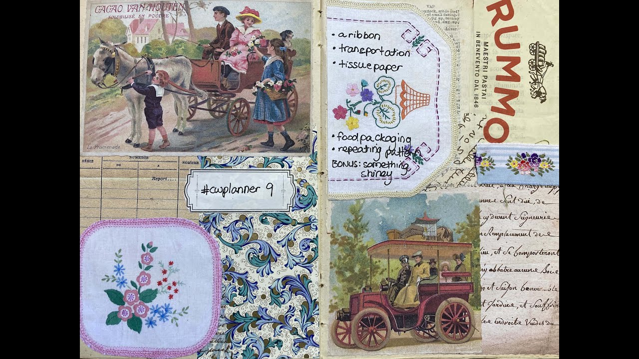 Craft with me | 5 prompt weekly collage challenge 2021 #cwplanner9 and 10 | Margarete Miller