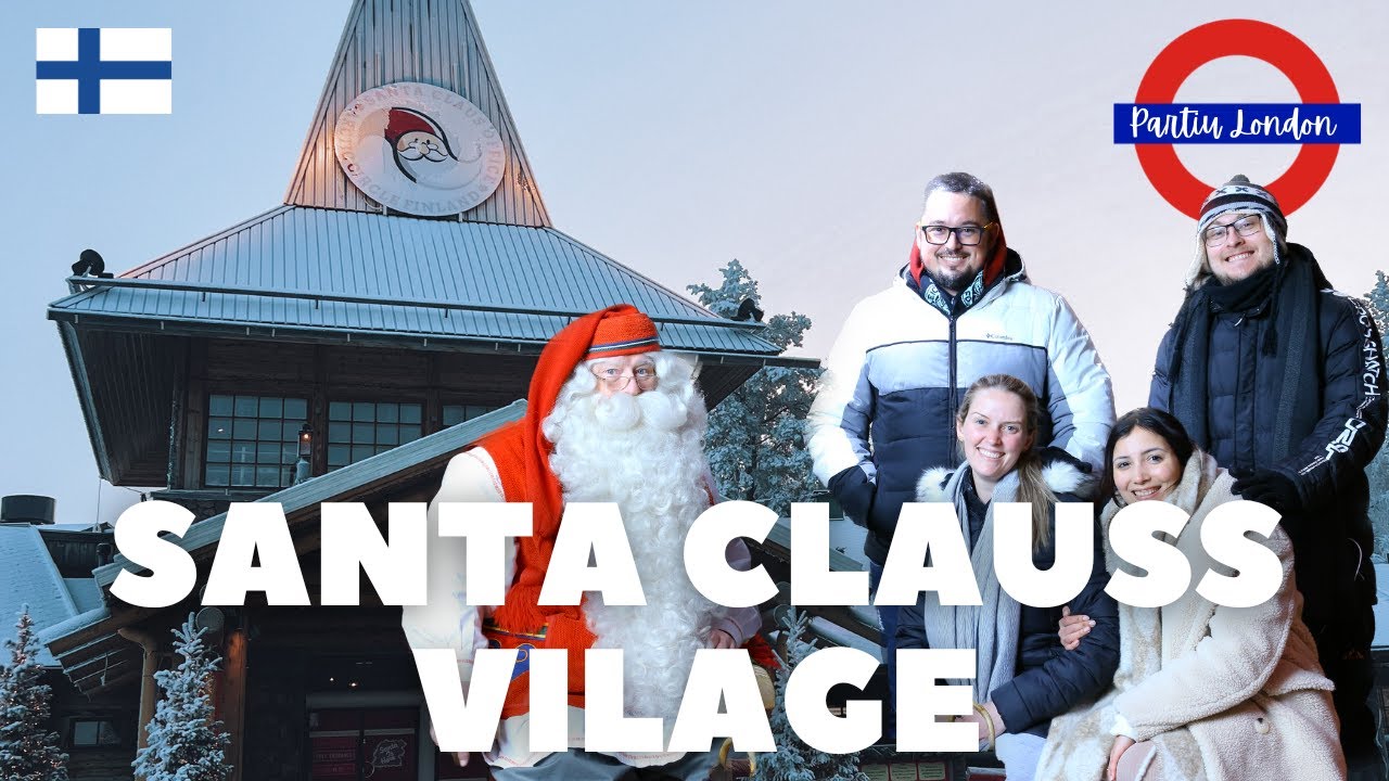 Natal o ano todo❤️ Rovaniemi: fomos na Santa Claus Village e conhecemos o papai Noel 🎅😱