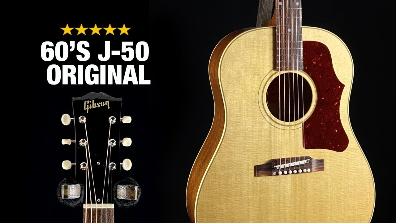Gibson J-50 Original 60-х годов с регулируемым седлом!