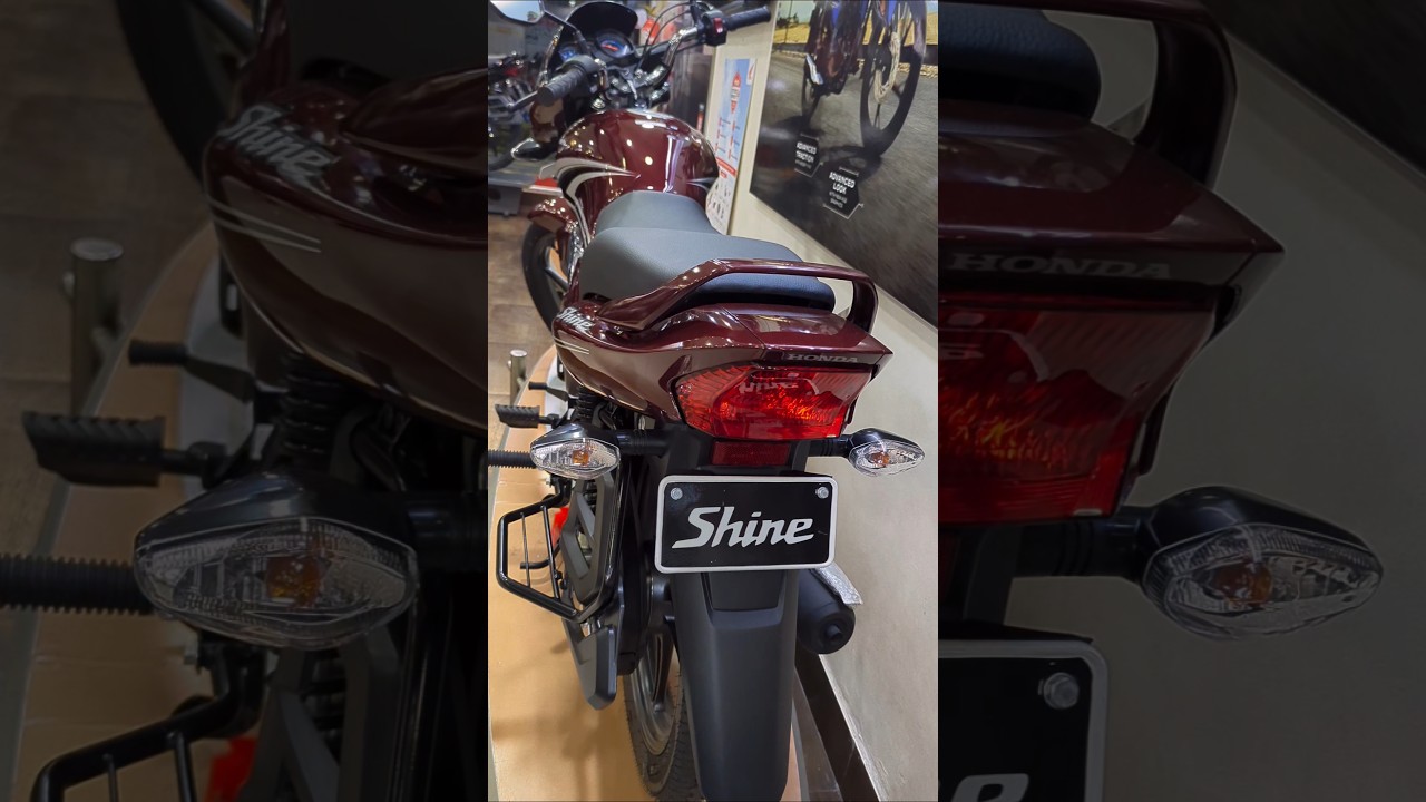 New 2024 Honda Shine 125 (Drum) - Rebel Red Metallic