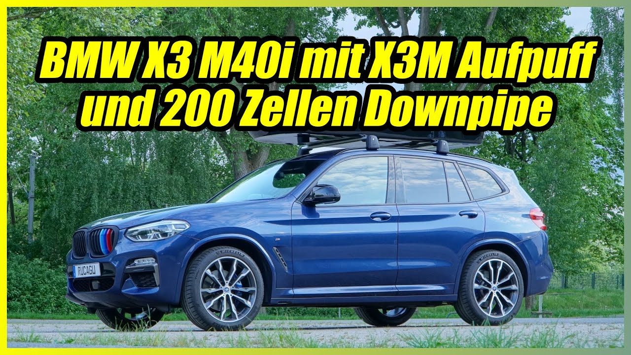 BMW X3 M40i mit MH Pipes 200 Zellen Downpipe und X3M Competition Auspuff - Soundcheck db Messung B58