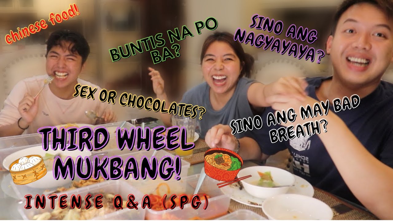 Third Wheel MUKBANG! (wild q&a) (Chinese Food!)
