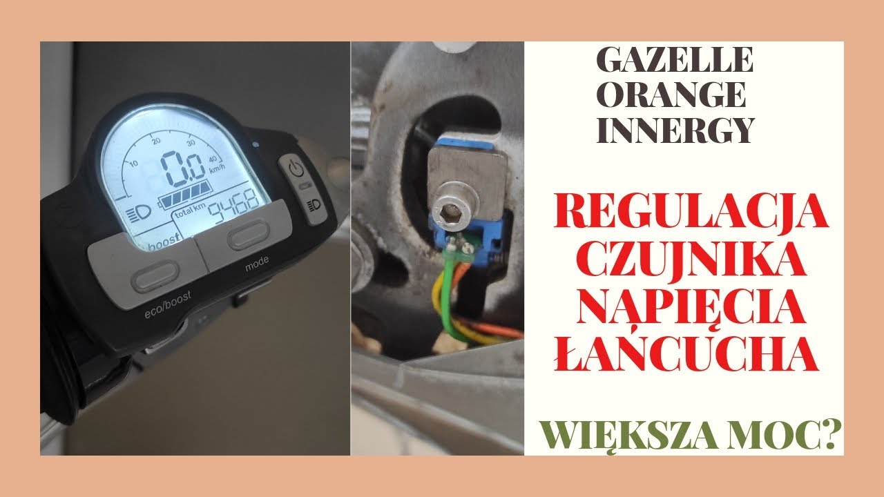 Regulacja czujnika napięcia łańcucha w rowerze elektrycznym GAZELLE ORANGE INNERGY w praktyce ‼️